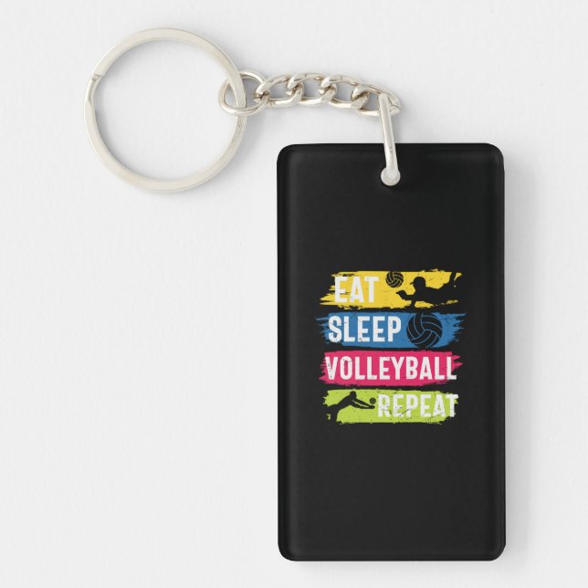 Volleybollspelare | Ät Sova Volleyboll Upprepa (Framsidan)