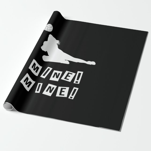 Volleybollspelare | Min volleyboll Presentpapper (Utrullad)