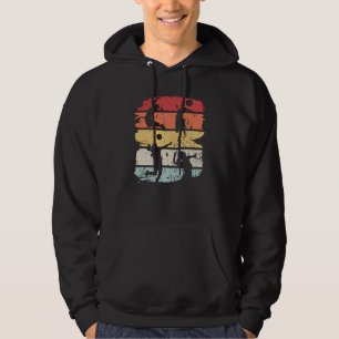 Volleybollspelare Retro Hoodie