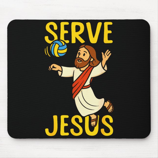 Volleybollspelare Team Jesus Serve Jesus  Musmatta (Framsidan)