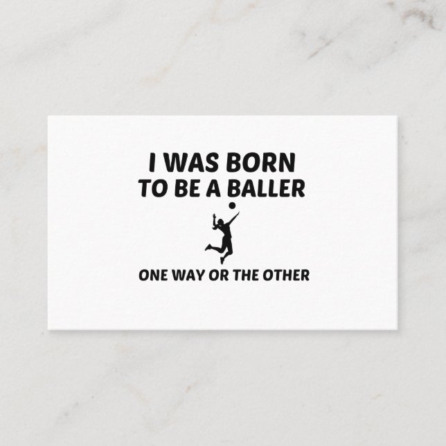 Volleybollspelare Visitkort (Framsida)