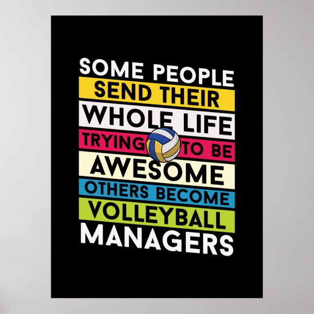 Volleybollspelare | Volleyboll Managers Poster (Framsidan)