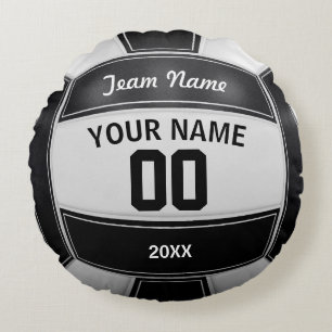 Volleybollspelarens Namn Year Team Black and White Rund Kudde