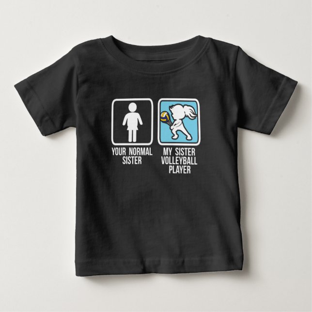 Volleybollspelarens syster t shirt (Framsida)