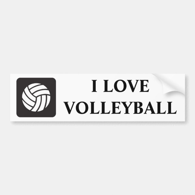 Volleybollsymbol Bildekal (Framsidan)