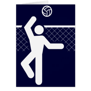 Volleybollsymbolkort Hälsningskort