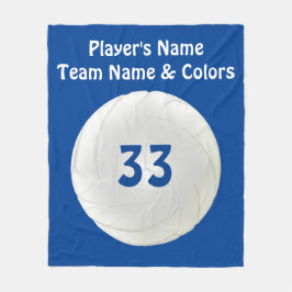 Volleybollullfiltar, din TEXT och FÄRGER Fleecefilt