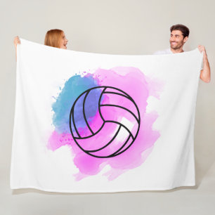 Volleybollvattenfärg Fleecefilt
