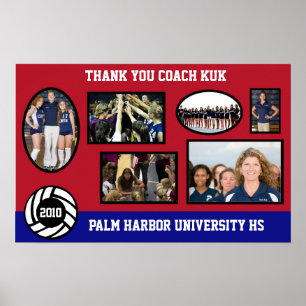 VolleyChick Anpassningsbar Volleyball Photo Ram Po Poster