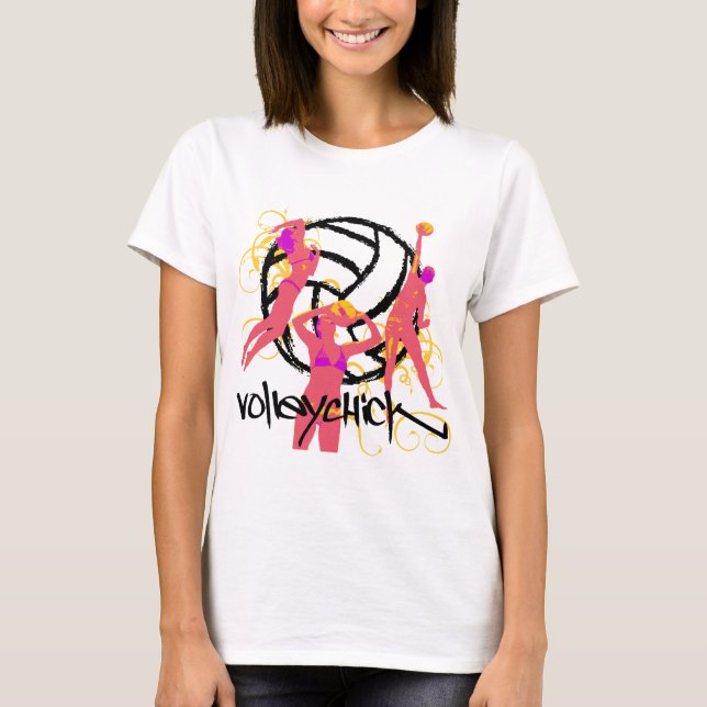 VolleyChick Curt Tee Shirt (Framsida)