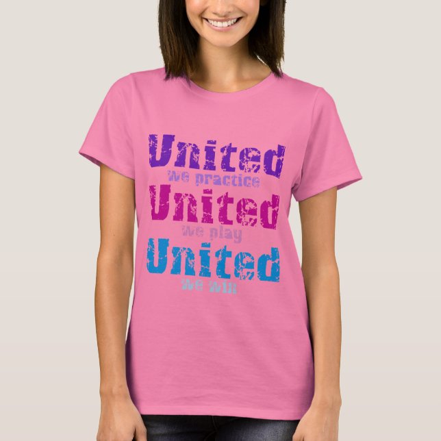VolleyChick United T Shirt (Framsida)