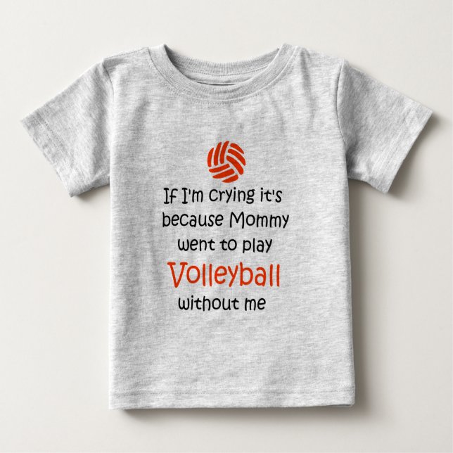 VolleyChick VolleyBaby skrik Tee (Framsida)