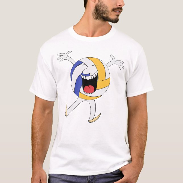 Volleyglädjemaskot T Shirt (Framsida)
