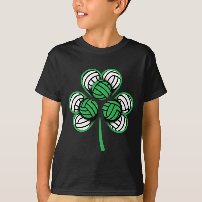 Volleyll St Patricks Day irländsk volleyll 1  T Shirt (Framsida)