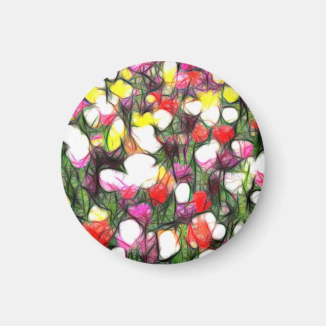 Vollständig mit Frühlingsfarben Magnet (Framsidan)