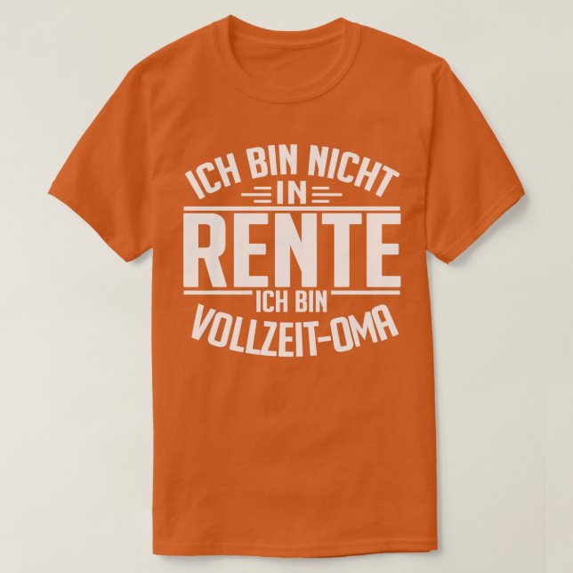Vollzeit Oma white T Shirt (Design framsida)