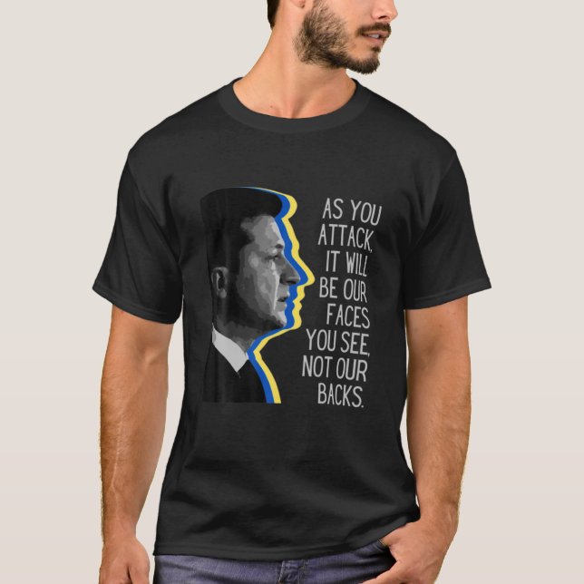 Volodymyr Zelensky Alla öroes Bära kan försörja si T Shirt (Framsida)