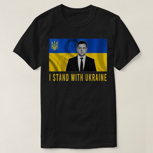 Volodymyr Zelensky Alla öroes Bära kan försörja si T Shirt (Design framsida)