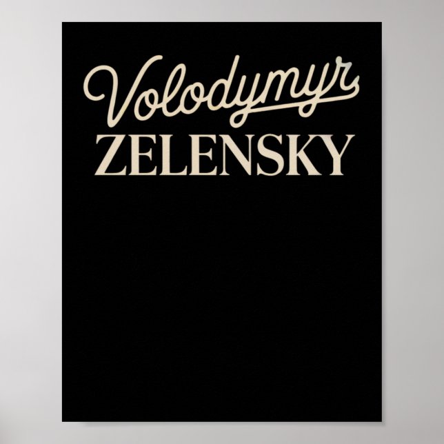 Volodymyr Zelensky  Poster (Framsidan)