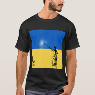 Volodymyr Zelensky President Ukraina Flagga Spray  T Shirt