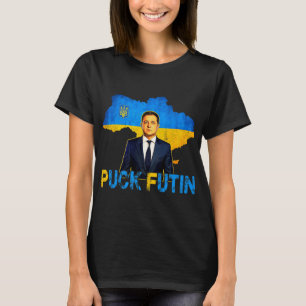 Volodymyr Zelensky Puck Futin PM jag står med Stor T Shirt