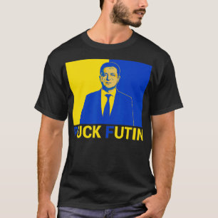Volodymyr Zelensky Puck Futin Support Ukraina Ukra T Shirt