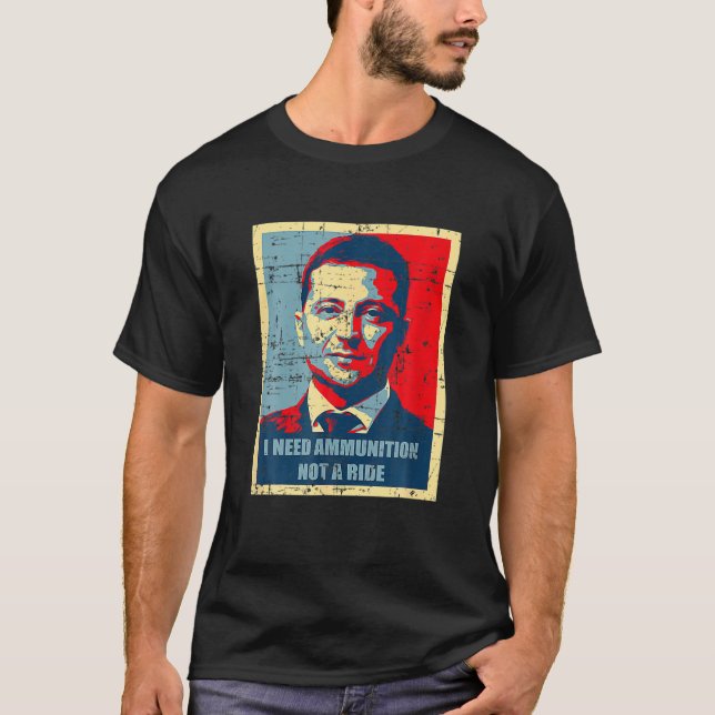 Volodymyr Zelensky Ukraina Support Ukraina Älskare T Shirt (Framsida)