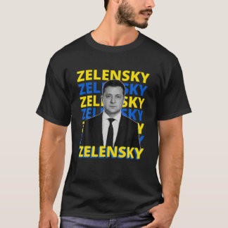 Volodymyr Zelensky Ukrainas president stöder Storb T Shirt