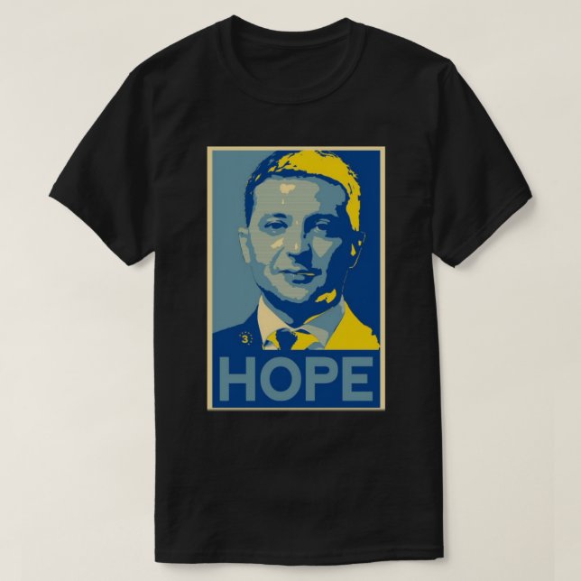 Volodymyr Zelensky Ukrainas president T Shirt (Design framsida)