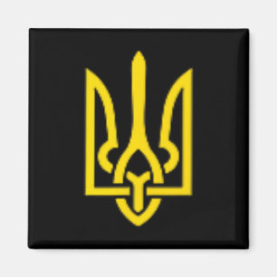 Volodymyr Zelensky Ukrainas statsvapen Tryzub Magnet