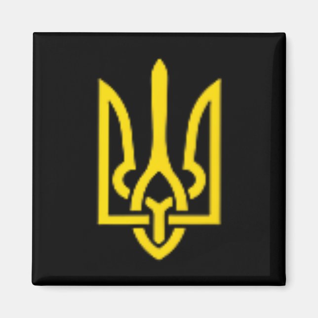 Volodymyr Zelensky Ukrainas statsvapen Tryzub  Magnet (Framsidan)