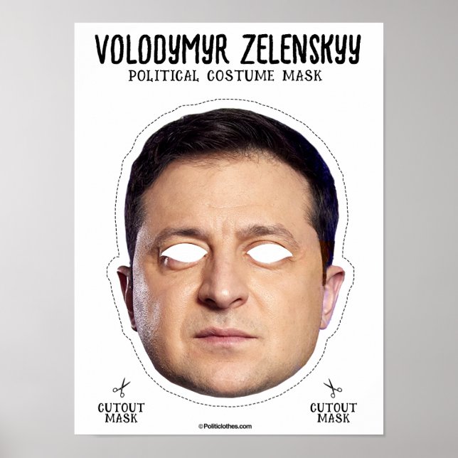Volodymyr Zelenskyy Costume Mask Poster (Framsidan)