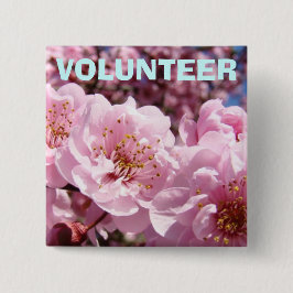 VOLONTÄR knappar Volontärarbete Vårblommor