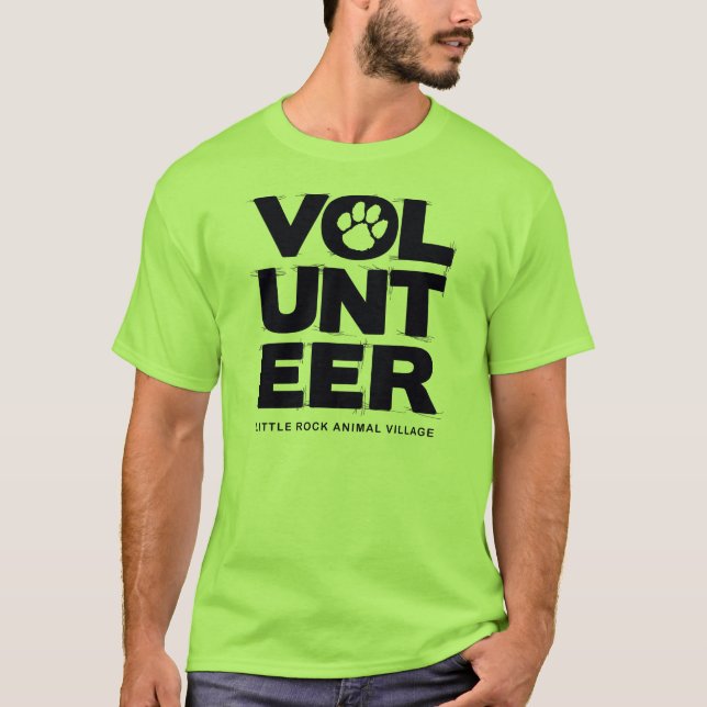 "Volontär, LRAV-" T-tröja (limefruktgrönt) Tee Shirt (Framsida)