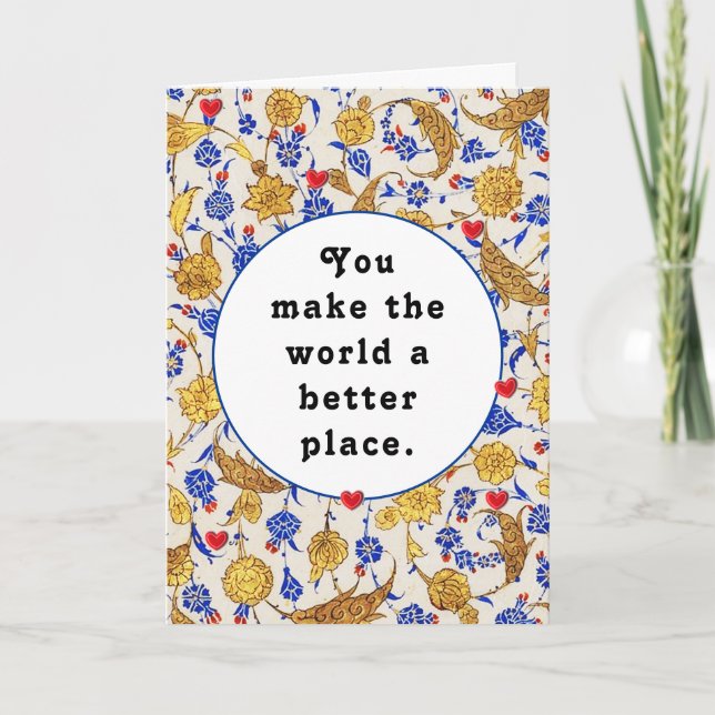 volontär tack kort (Framsida)