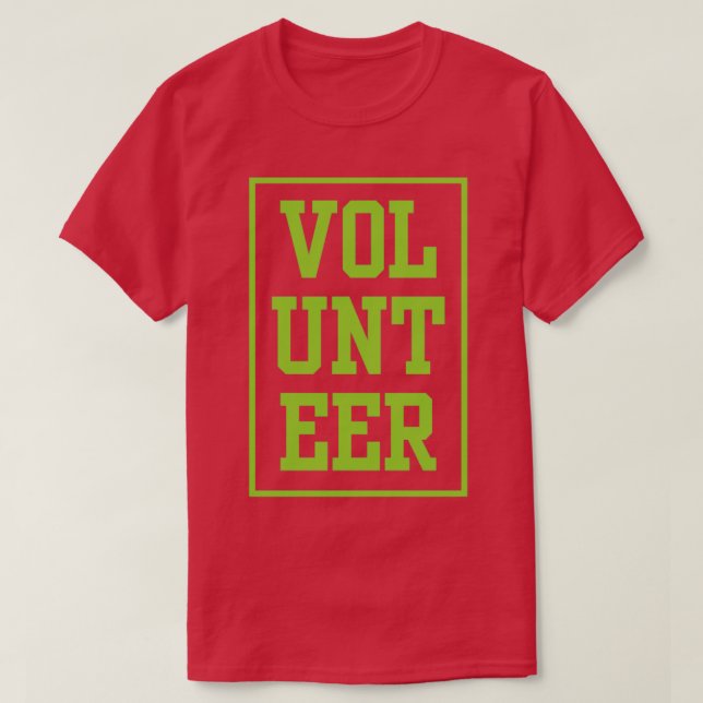 Volontärarbete volontärarbete utan lön 1 t shirt (Design framsida)