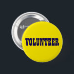Volontärblått och guld- Playbill Knapp<br><div class="desc">Ha ditt lag av volontärstativ ut i en folkmassa. Klicka skräddarsy knäppas för att välja en olik bakgrundsfärg att matcha din händelse. Stilsortsstil och färg kan skräddarsy för! Tillgängligt kvadrera in, och rundan formar med 5 som rundan storleksanpassar för att välja från, mellan 1-1/4 flytta sig mycket långsamt 6na flytta...</div>