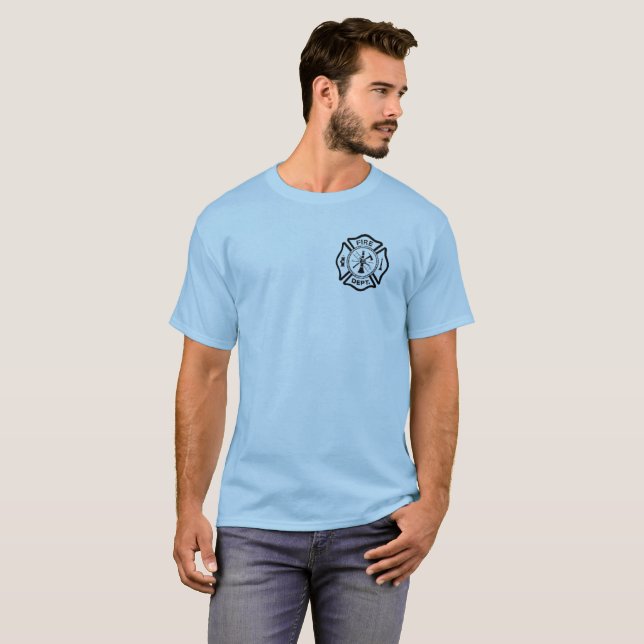 Volontärbrandman T-shirt (Hel framsida)