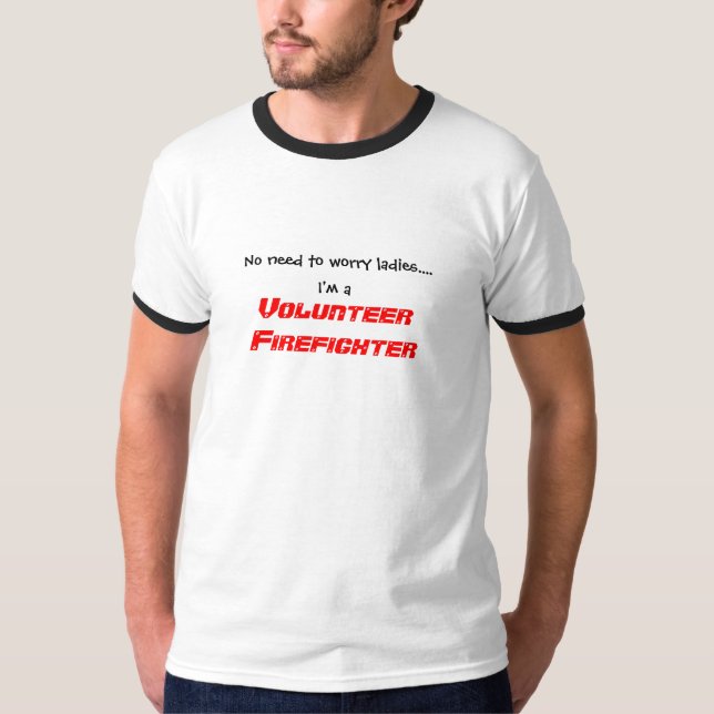 Volontärbrandman T Shirt (Framsida)