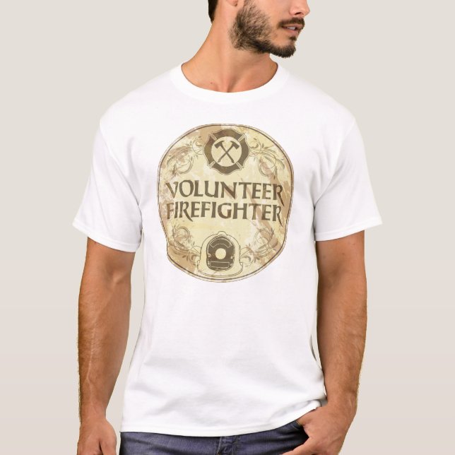 VolontärbrandmanGrunge T-shirt (Framsida)