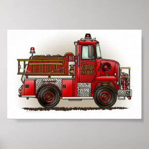 Volontären avfyrar lastbilen poster