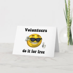 Volontärer gör det för fritt kort