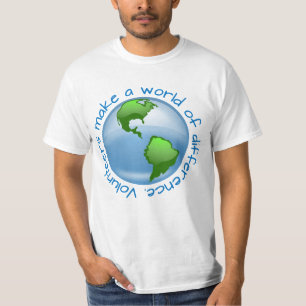 Volontärer gör en värld av skillnad t-shirt