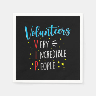 Volontärer VIP Volunteering Charity Resc Pappersservett