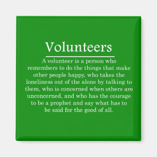 Volontärernas roll magnet