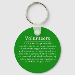 Volontärernas roll nyckelring