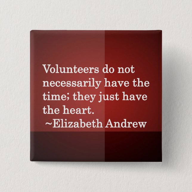 Volontärhjärta Knapp (Framsida)