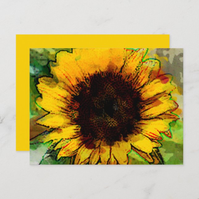 Volontärtackkort Vykort (Fram/baksida)