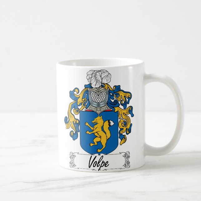 Volpe familjvapensköld kaffemugg (Höger)