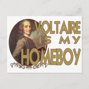 Voltaire är min hempojke vykort